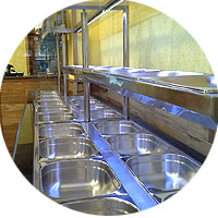 Mesas Saladeiras, mesas self service|Nova Gelart